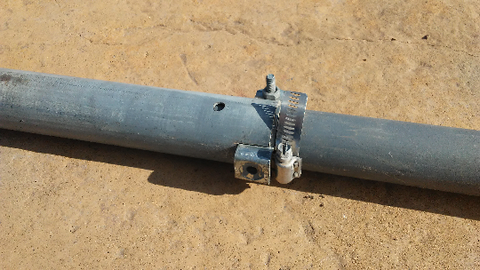 ham radio antenna mast Now tighten a Hose Clamp around the 1-1/4 in. Conduit