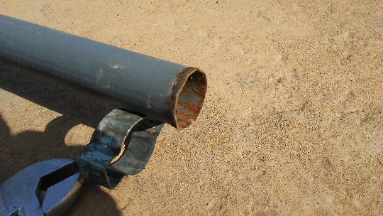 ham radio antenna mast Flare out one end of the 1-1/4 in. Conduit to fit snug within the 1-1/2 in. Conduit