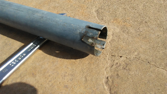 ham radio antenna mast Notch one end of the 1-1/2 in. Conduit to except the 1-1/2 in. Conduit Hanger
