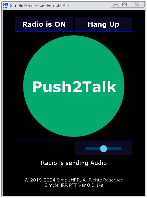 Simple Ham Radio Remote Control User Interface (UI).